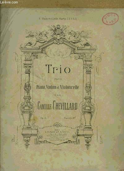 TRIO POUR PIANO, VIOLON ET VIOLONCELLE