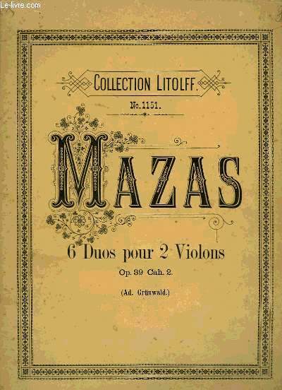 6 DUOS POUR 2 VIOLONS