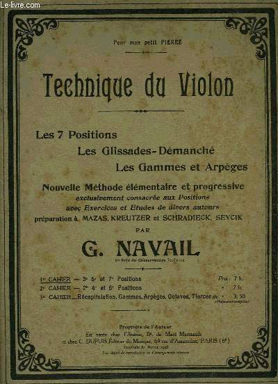 TECHNIQUE DU VIOLON
