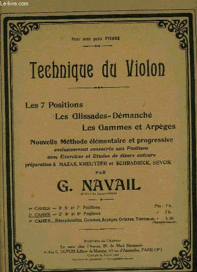 TECHNIQUE DU VIOLON