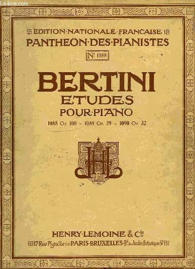 ETUDES POUR PIANO