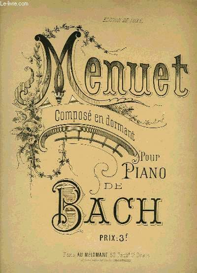 MENUET, COMPOSE EN DORMANT