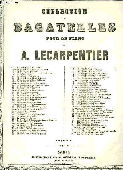 COLLECTION DE BAGATELLES