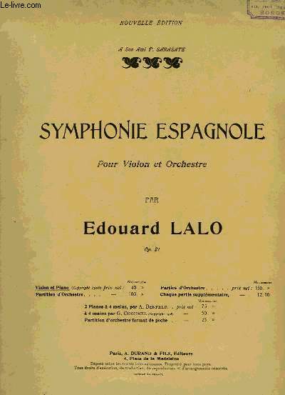 SYMPHONIE ESPAGNOLE