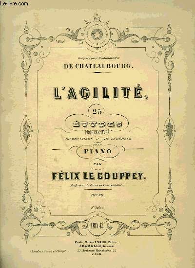 L'AGILITE, 25 ETUDES PROGRESSIVES POUR PIANO