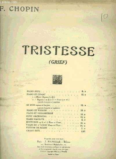 TRISTESSE