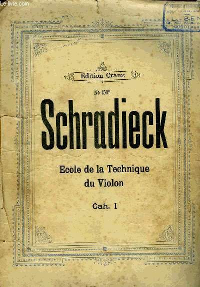 ECOLE DE LA TECHNIQUE DU VIOLON