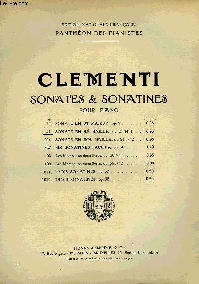 SONATES ET SONATINES