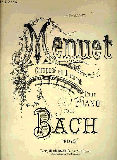 MENUET COMPOSE EN DORMANT