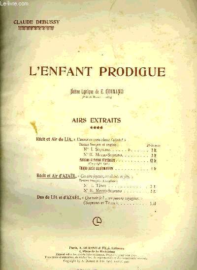 L'ENFANT PRODIGUE