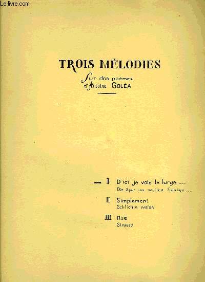 TROIS MELODIES