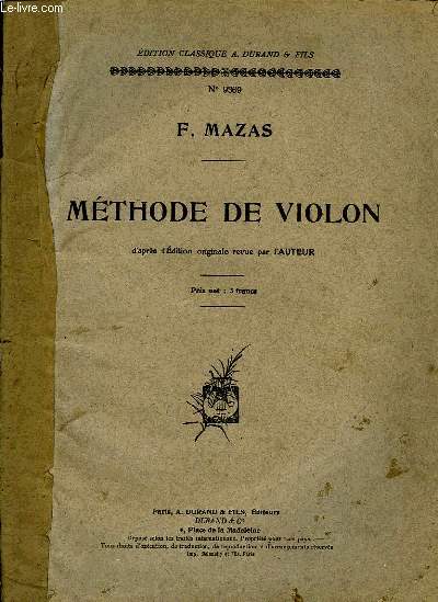 METHODE DE VIOLON