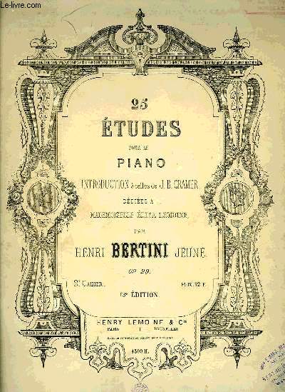 25 ETUDES POUR LE PIANO