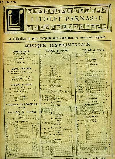 TRIOS POUR PIANO, VIOLON ET VIOLONCELLE