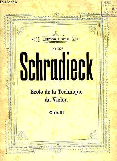 ECOLE DE LA TECHNIQUE DU VIOLON