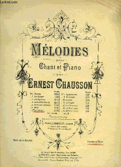 MELODIES POUR CHANT ET PIANO