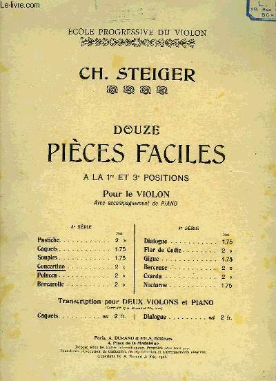 DOUZE PIECES FACILES
