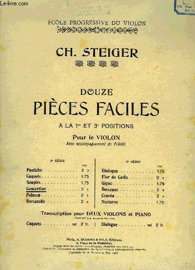 DOUZE PIECES FACILES