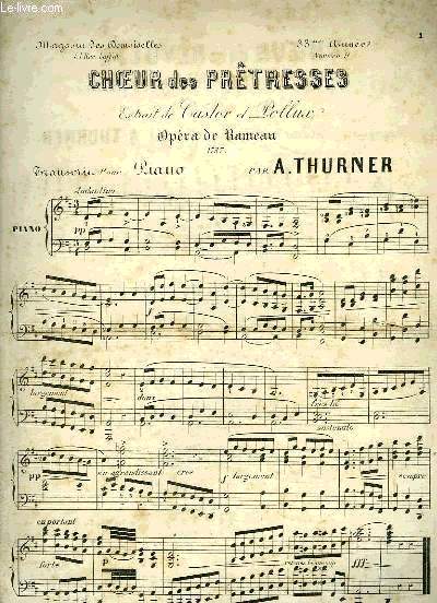 CHOEUR DES PRETRESSES / CHOEUR DE LA REVOLTE / ROMANCE DE BENJAMIN