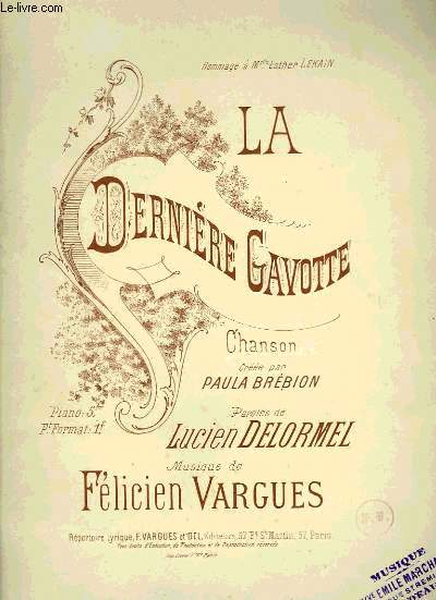 LA DERNIERE GAVOTTE