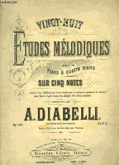 VINGT-HUIT ETUDES MELODIQUES SUR CINQ NOTES