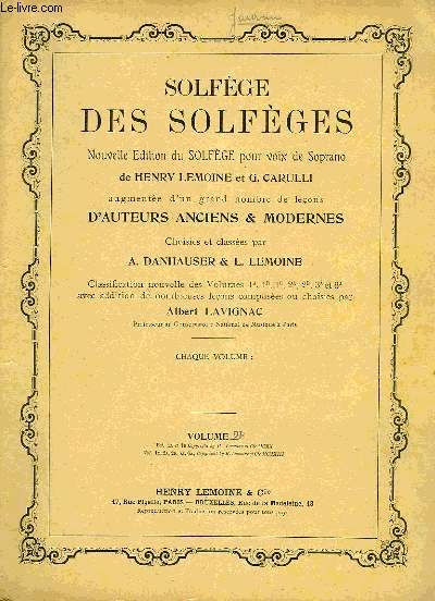 SOLFEGE DES SOLFEGES