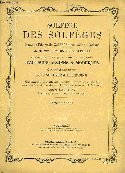 SOLFEGE DES SOLFEGES