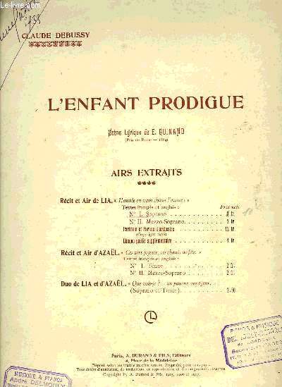 L'ENFANT PRODIGUE