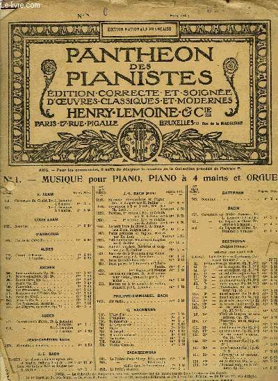 PANTHEON DES PIANISTES N6
