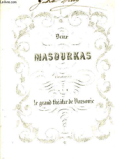 DEUX MASOURKAS DANSEES SUR LE GRAND THEATRE DE VARSOVIE