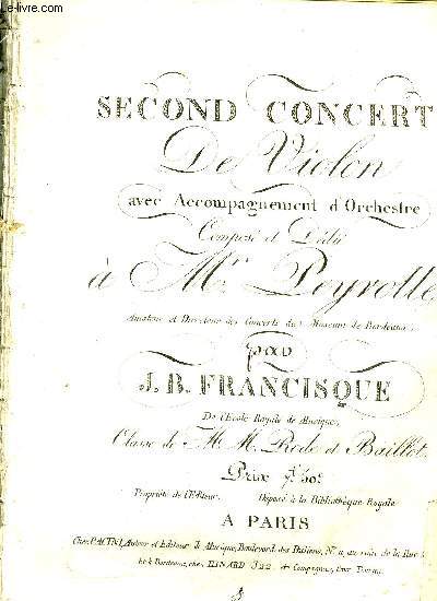 SECOND CONCERTO DE VIOLON