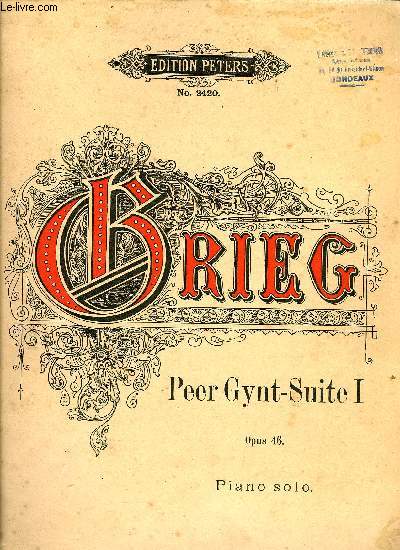 PEER GYNT SUITE I