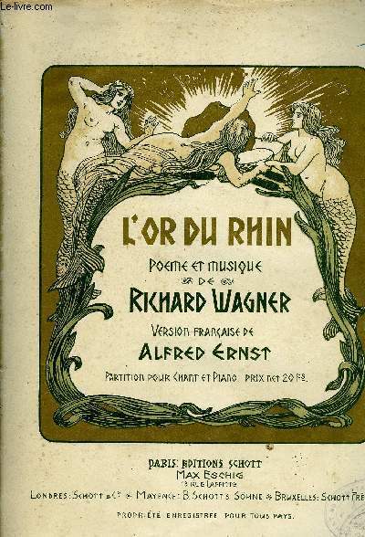 L'OR DU RHIN - WAGNER Richard - 0 - Zdjęcie 1 z 1