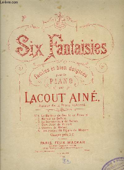 SIX FANTAISIES