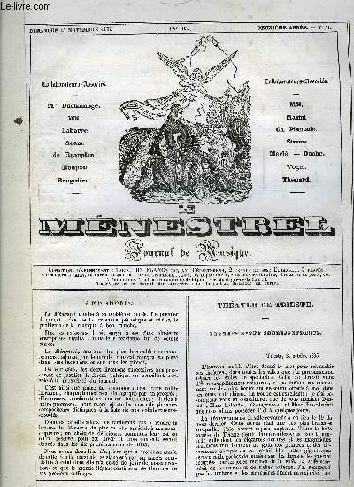 LE MENESTREL, JOURNAL DE MUSIQUE N103