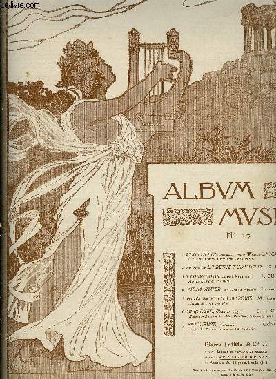 ALBUM MUSICA N17 - FEU FOLLET + LA REINE FIAMETTE + FLORINDO + VIENS AIMER + PETITS MARQUIS + BERCEUSE + ENJOLEUSE.