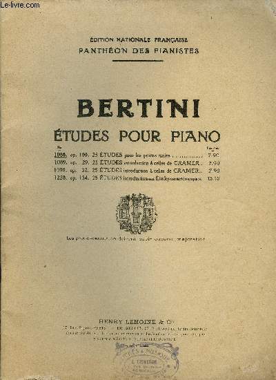 ETUDES POUR PIANO