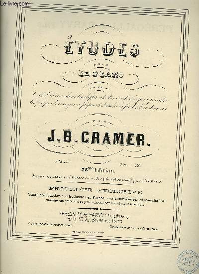 ETUDES POUR LE PIANO