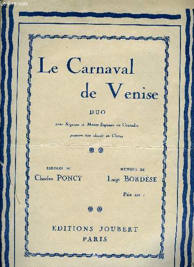 LE CARNAVAL DE VENISE