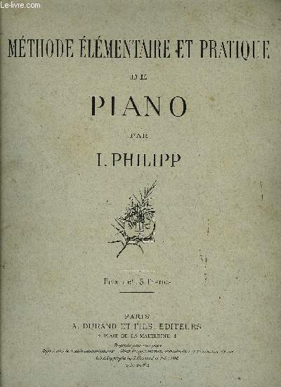 METHODE ELEMENTAIRE ET PRATIQUE DE PIANO