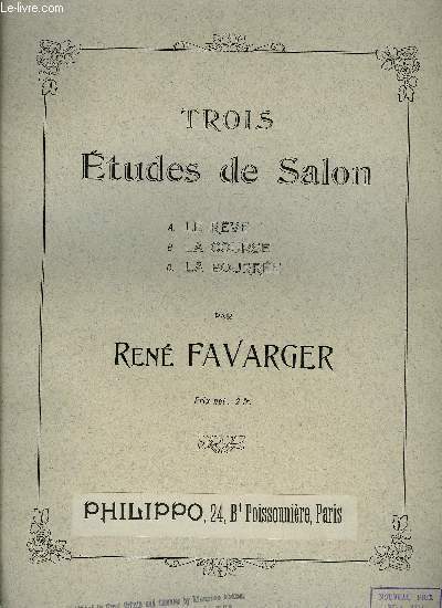 TROIS ETUDES DE SALON