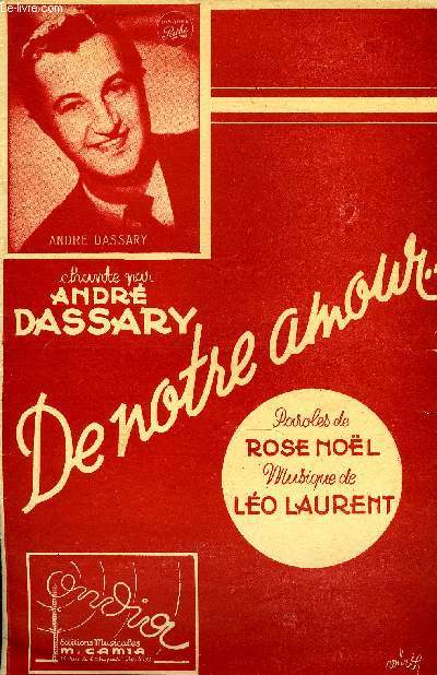 DE NOTRE AMOUR