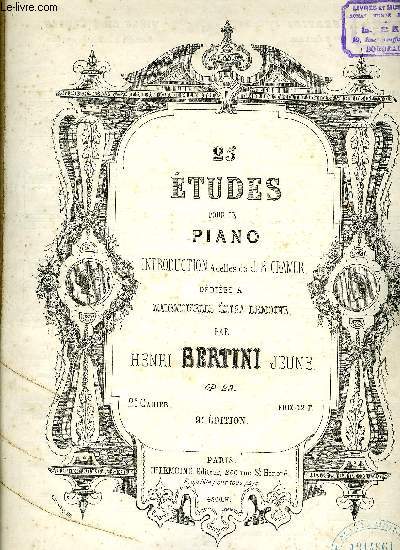 25 ETUDES POUR LE PIANO