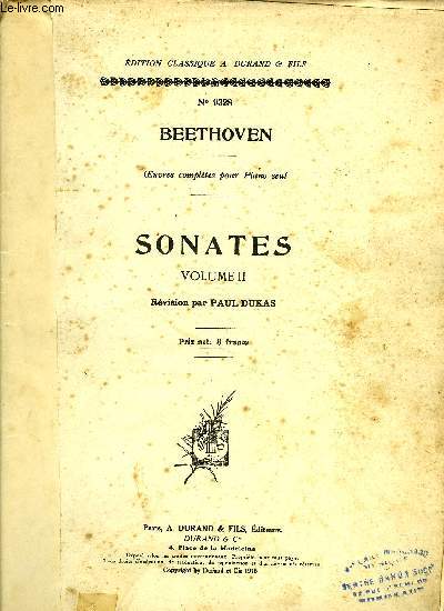 SONATES VOLUME II