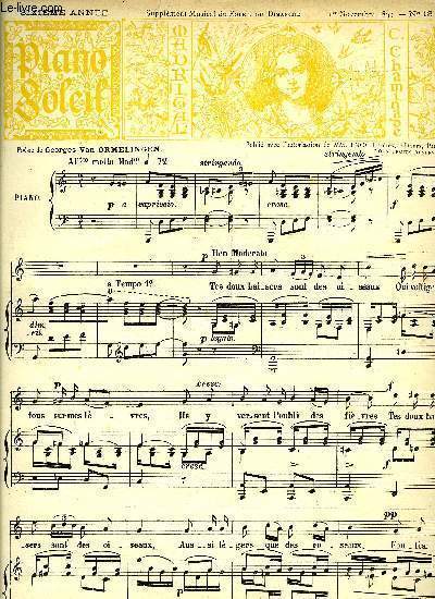 PIANO SOLEIL 1ER NOVEMBRE 1891, N18