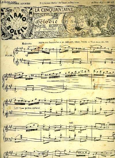 PIANO SOLEIL 26 MARS 1892, N13
