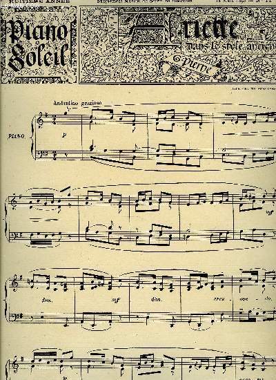 PIANO SOLEIL 12 MARS 1893, N11