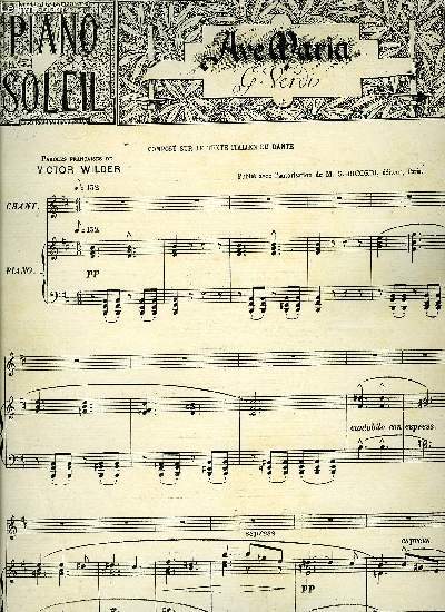 PIANO SOLEIL 12 NOVEMBRE 1893, N20