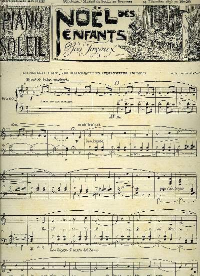 PIANO SOLEIL 24 DECEMBRE 1893, N26