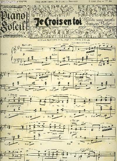PIANO SOLEIL 8 AVRIL 1894, N14